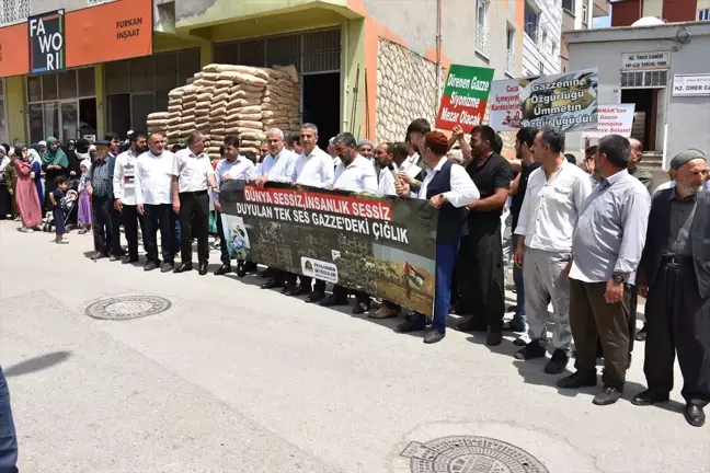 Şırnak'ta İsrail'in Gazze'ye yönelik saldırıları protesto edildi