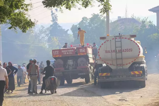 Uşak'ta Orman Yangınına Havadan ve Karadan Müdahale