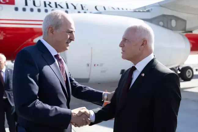 TBMM Başkanı Numan Kurtulmuş, Kıbrıs Barış Harekatı'nın 50. yıl dönümü dolayısıyla KKTC'ye geldi