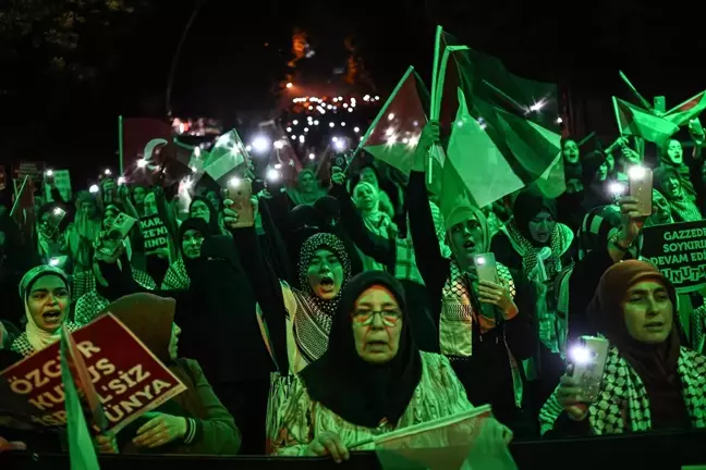 Ankara Filistin Dayanışma Platformu İsrail'in saldırılarını protesto etti