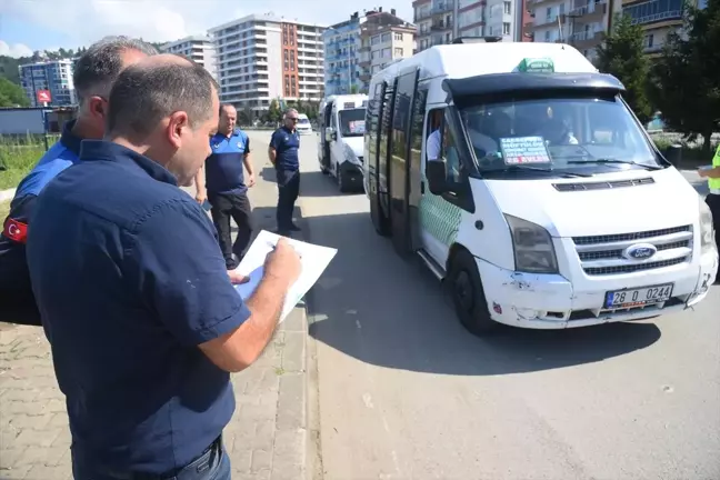 Giresun'da toplu taşıma araçlarında klima denetimi yapıldı