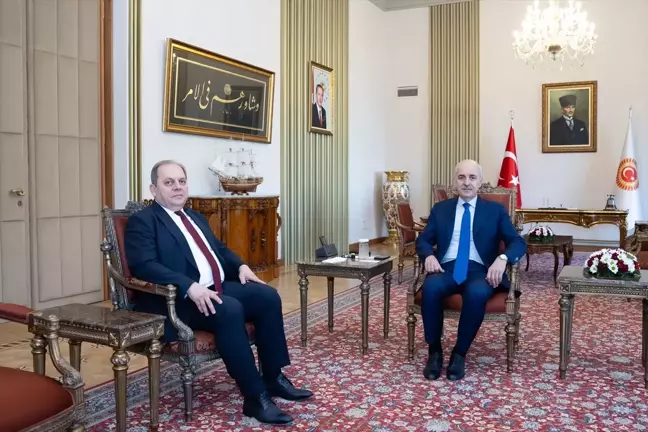 TBMM Başkanı Numan Kurtulmuş, Yargıtay Başkanı Ömer Kerkez'i kabul etti