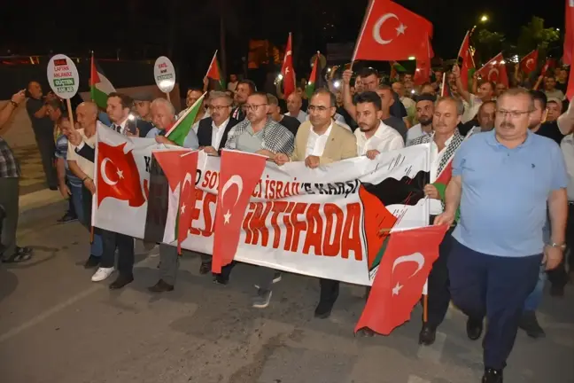 Afyonkarahisar'da İsrail'in Gazze saldırıları protesto edildi