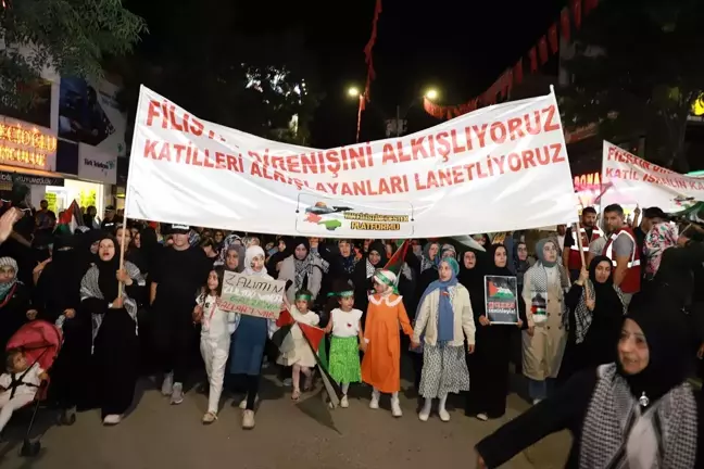 Van, Muş ve Bitlis'te İsmail Heniyye için yürüyüş düzenlendi