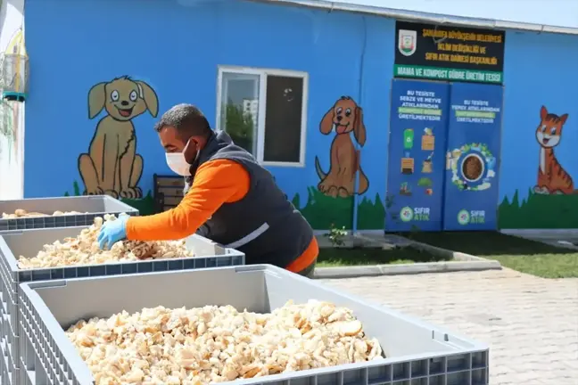 Şanlıurfa Büyükşehir Belediyesi Organik Atıklardan Mama ve Gübre Üretiyor