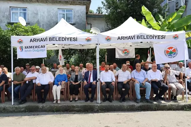 Arhavi'de doğalgaz çalışmalarına başlandı