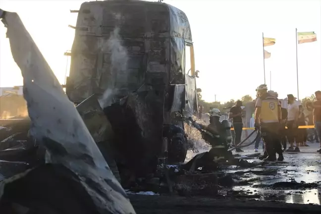 Suriye'nin kuzeyindeki Azez ilçesinde bombalı saldırı: 9 ölü, 14 yaralı