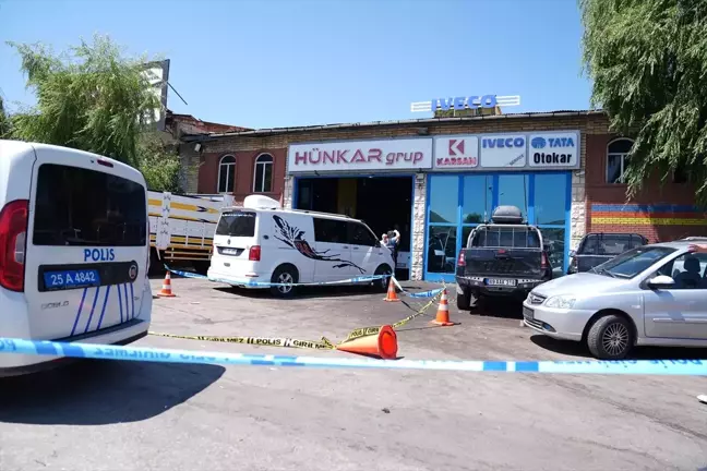 Erzurum'da Oto Tamiri Yapılan İş Yerine Silahlı Saldırı