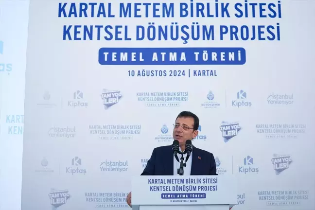 Kartal Metem Birlik Sitesi'nin temeli atıldı