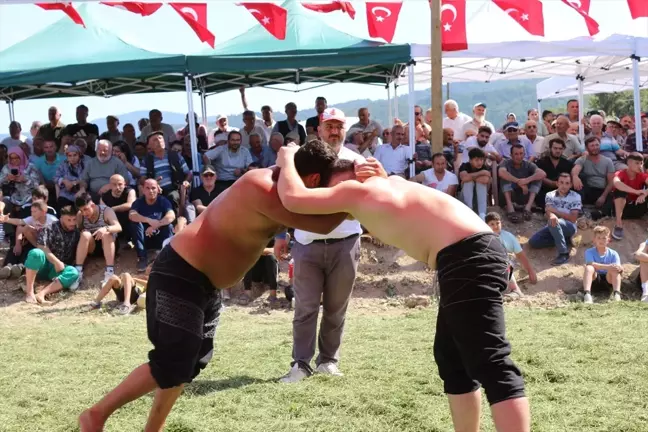 Sinop'un Gerze ilçesinde geleneksel karakucak güreşleri yapıldı