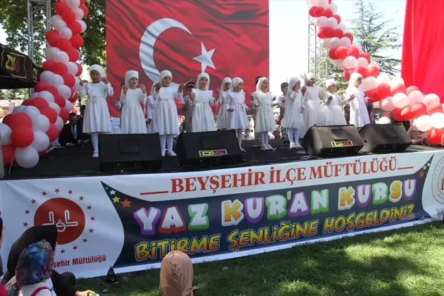 Beyşehir'de Yaz Kur'an Kursları Bitirme Şenliği Düzenlendi