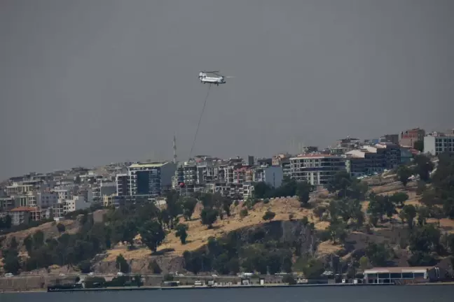 İzmir'deki Orman Yangınında Alevler Bayraklı İlçesine Ulaştı