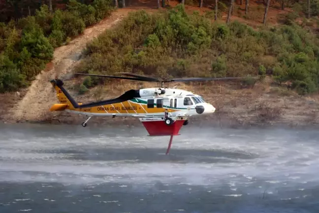 Yerli ve Milli 'Nefes T-70' Helikopteri Muğla'daki Orman Yangınında Görev Yapıyor