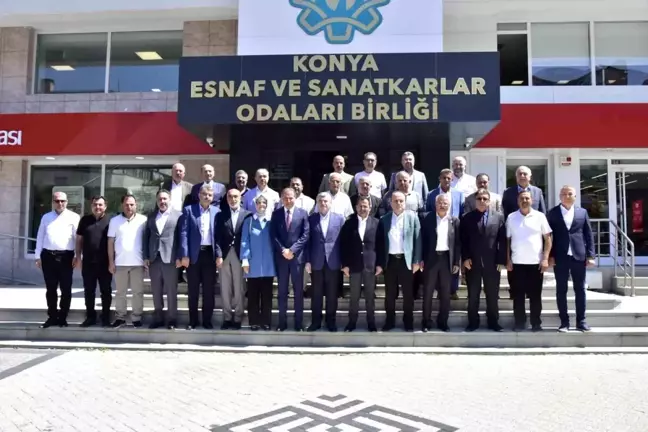 AK Parti Konya Heyeti Esnaf Odalarıyla Bir Araya Geldi