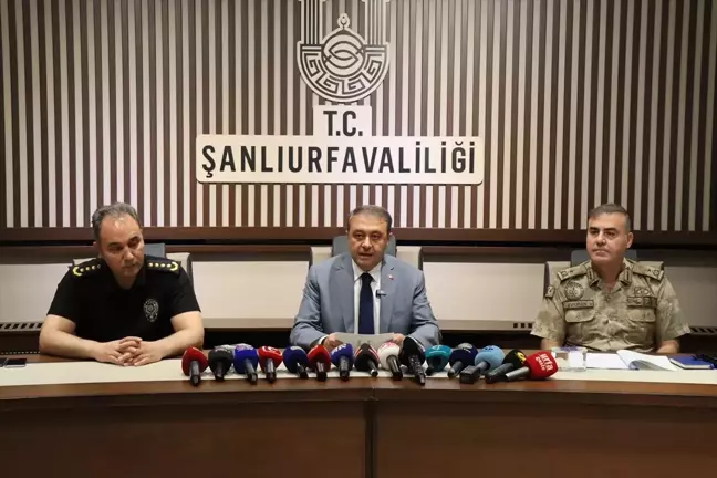 Şanlıurfa Valisi Şıldak Asayiş ve Güvenlik Konularında Açıklama Yaptı