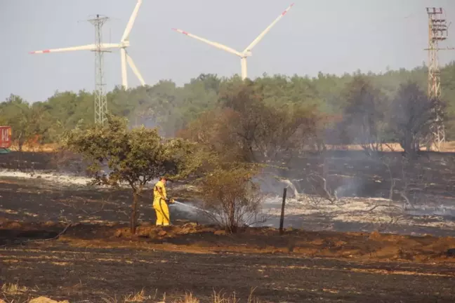 Çanakkale'de Tarım Arazisinde Yangın Kontrol Altına Alındı