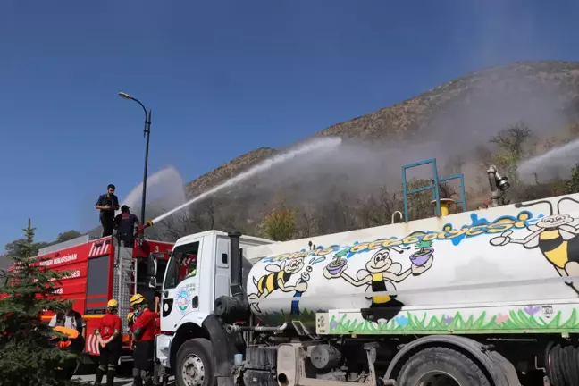 Kayseri'de Yangın Senaryolu Tatbikat Gerçekleştirildi