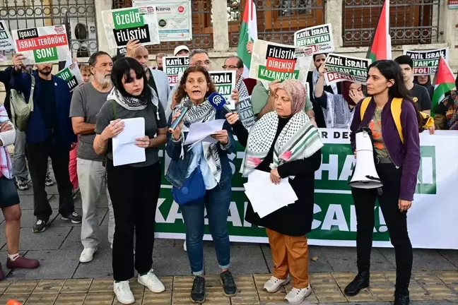 Filistin Özgürlük Platformu'ndan İsrail Saldırılarına Protesto