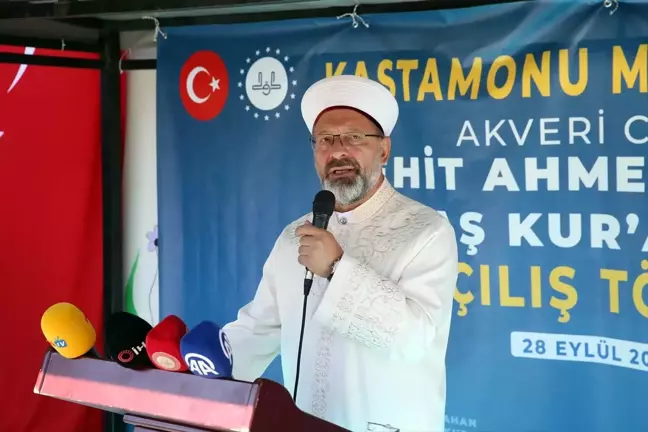 Diyanet İşleri Başkanı Ali Erbaş, Şehit Ahmet Şahan adına Kur'an Kursu açılışına katıldı