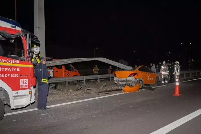 Ankara Çevre Yolu'nda Kaza: Taksi Sürücüsü Hayatını Kaybetti