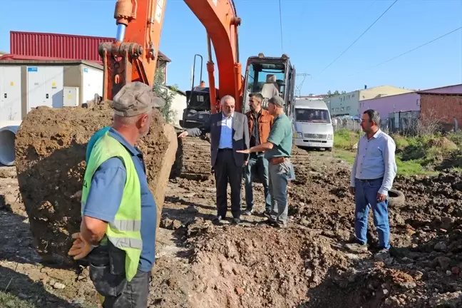 Bafra Belediyesi'nden Kızılırmak Sanayi Sitesi'nde Yeni Yağmur Suyu Hattı