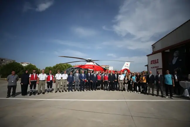 Çanakkale ve çevre illere hizmet verecek helikopter ambulans göreve başladı