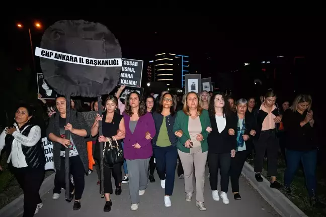 CHP Kadın Kolları'ndan Şiddet Protestosu