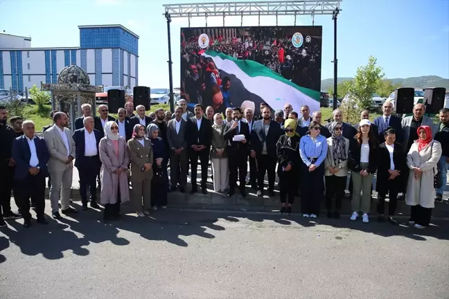 Doğu ve Güneydoğu'da İsrail'in Filistin'e yönelik saldırıları protesto edildi