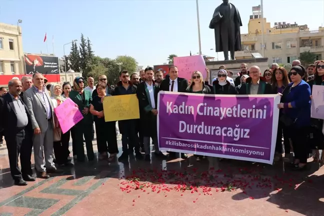 Kilis'te Avukatlar Kadın Cinayetlerine Tepki Gösterdi