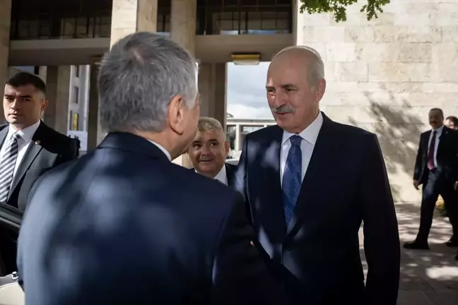 TBMM Başkanı Kurtulmuş, Meclis'te Macaristan Ulusal Meclis Başkanı Köver ile görüştü Açıklaması