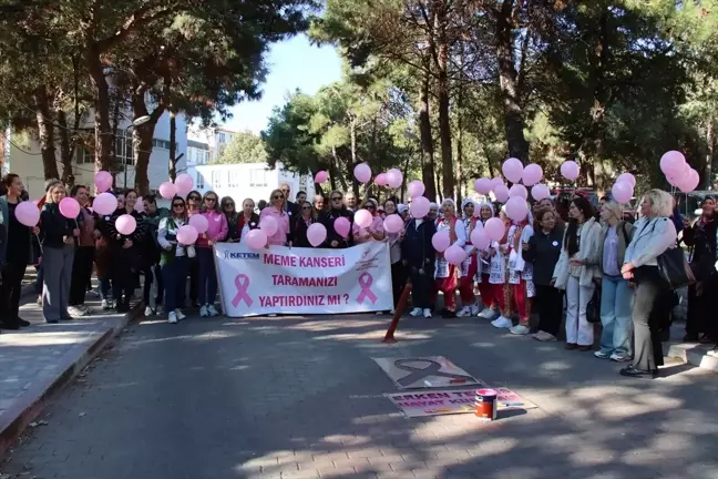 Kırklareli'nde Meme Kanseri Farkındalık Yürüyüşü Düzenlendi