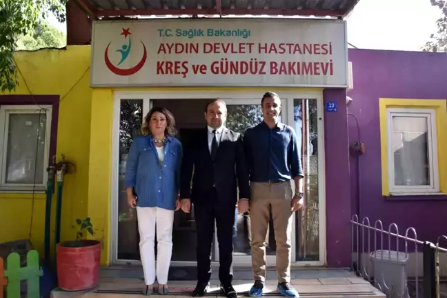 Aydın İl Sağlık Müdürü Dr. Eser Şenkul, Kreş ve Gündüz Bakımevi'ni Ziyaret Etti