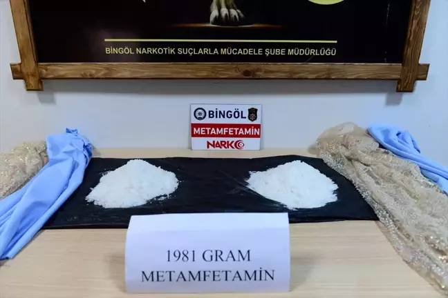 Bingöl'de Uyuşturucu Operasyonu: 1 Kilo 981 Gram Metamfetamin Ele Geçirildi