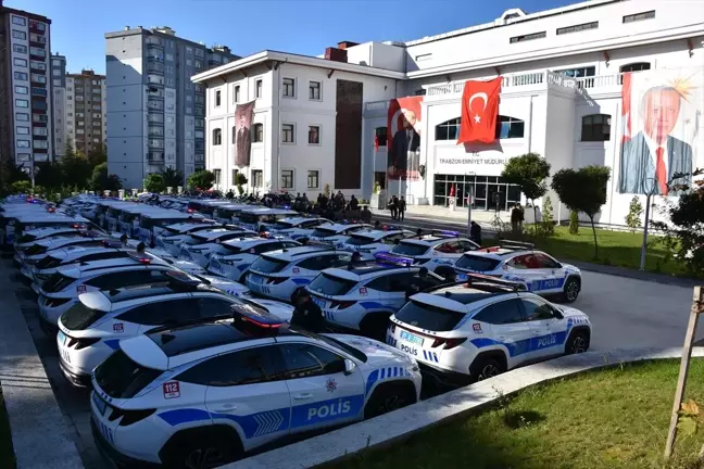 Trabzon Emniyet Müdürlüğüne 148 araç tahsis edildi