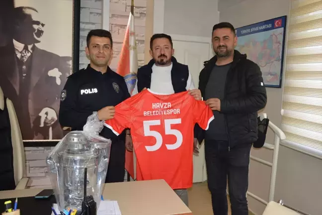 Havza Belediyespor Yönetiminden Emniyet Müdürlüğü'ne Ziyaret