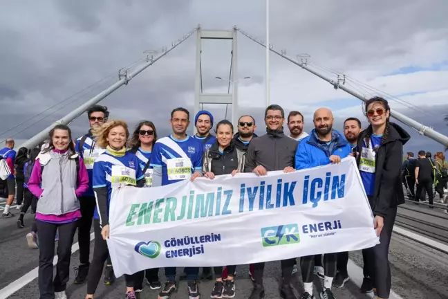 CK Enerji çalışanları, İstanbul Maratonu'nda 'Eğitim Hakkı Projesi' için koştu