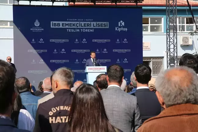 İmamoğlu, Hatay'da Okul ve Park Açılışlarına Katıldı