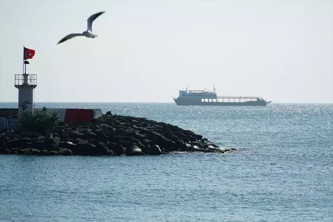 Marmara Denizi'nde Poyraz Deniz Ulaşımını Aksattı