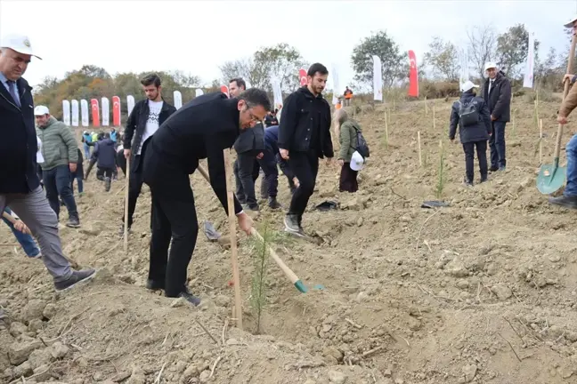 Tekirdağ'da Milli Ağaçlandırma Günü Fidan Dikimi