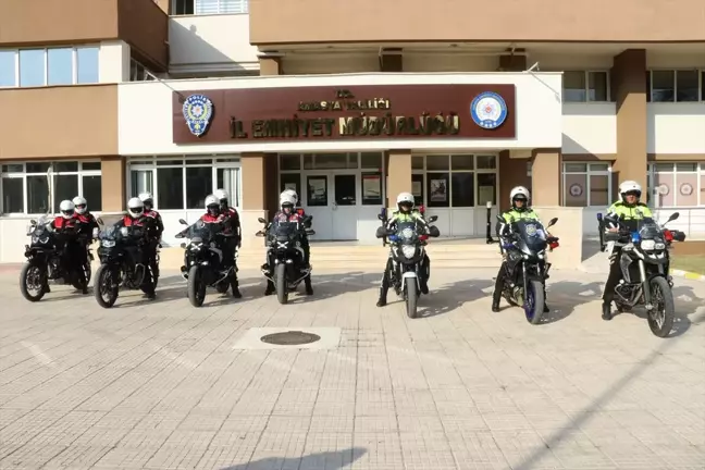 Amasya'da Motosikletli Trafik Ekiplerine Sertifika Töreni