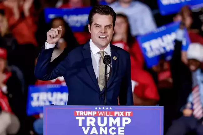 Donald Trump, Adalet Bakanı Adayını Belirledi: Matt Gaetz