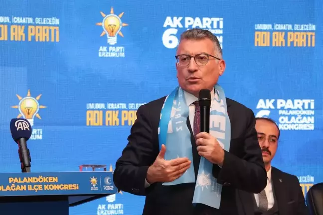 AK Parti'li Güler, Erzurum'da partisinin Palandöken ilçe kongresinde konuştu Açıklaması