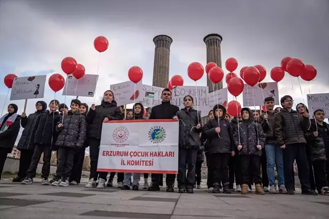 Erzurum'da Çocuklar Dünya Çocuk Hakları Günü'nde Seslerini Duyurdu