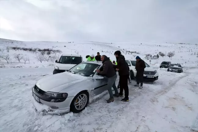 Malatya-Kayseri kara yolunda kar mahsuru sona erdi