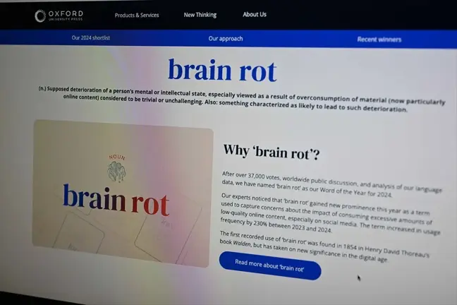Oxford Sözlüğü'nden Yılın Kelimesi: 'Beyin Çürümesi'