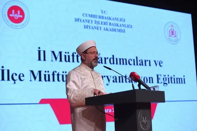 Diyanet İşleri Başkanı Erbaş 