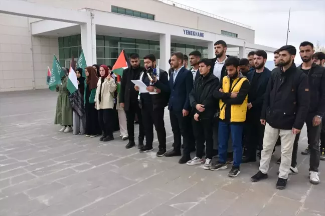 Şırnak'ta Üniversite Öğrencilerinden İsrail Protestosu