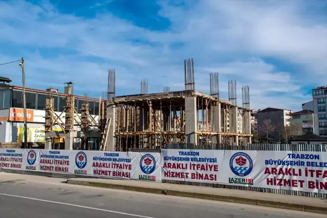 Trabzon'da İtfaiye Binaları İnşaatı Hızla Devam Ediyor