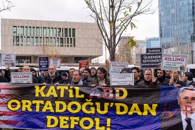 Ankara'da Filistin Dayanışma Eylemi: Blinken'ın Ziyareti Protesto Edildi