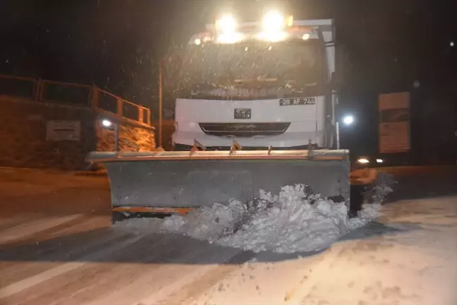 Ordu ve Gümüşhane'de Kar Yağışı Cadde ve Sokakları Beyaza Bürüdü